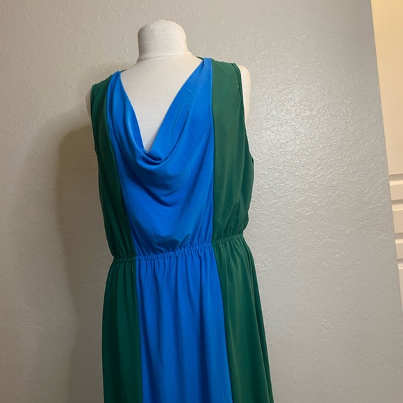 Jon & Anna Color-block Cowl Neck Maxi Dress - Women’s Plus Size 1X - NWT - Picture 8 of 14